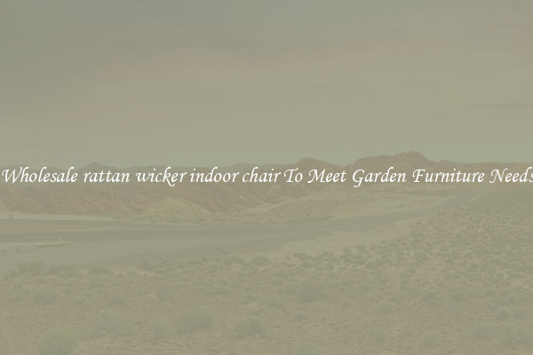 Wholesale rattan wicker indoor chair To Meet Garden Furniture Needs