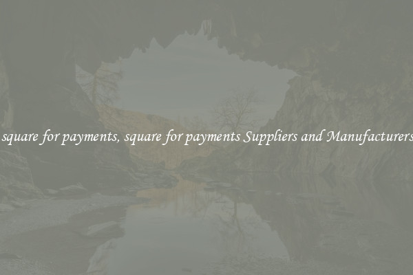 square for payments, square for payments Suppliers and Manufacturers