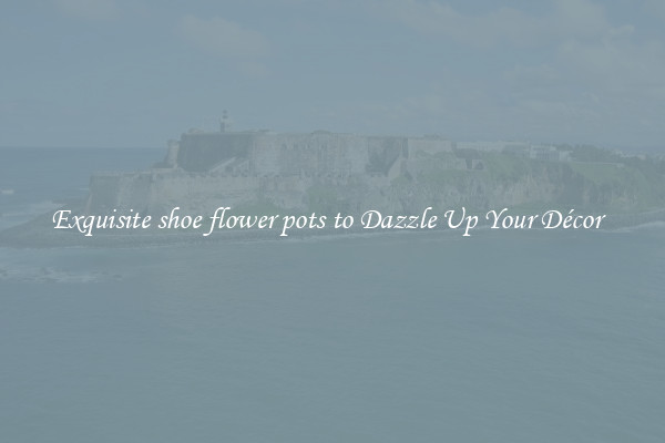 Exquisite shoe flower pots to Dazzle Up Your Décor  
