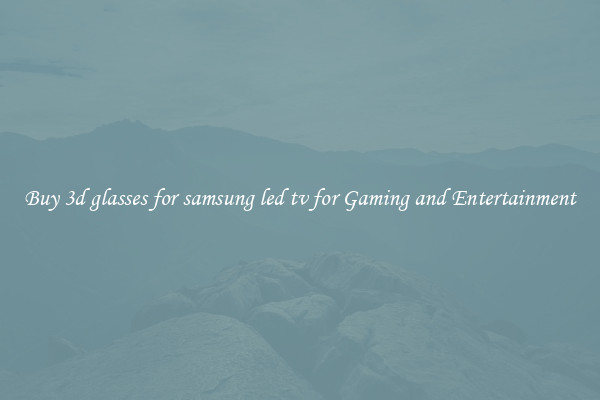 Buy 3d glasses for samsung led tv for Gaming and Entertainment
