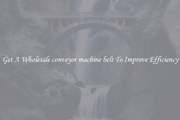 Get A Wholesale conveyor machine belt To Improve Efficiency