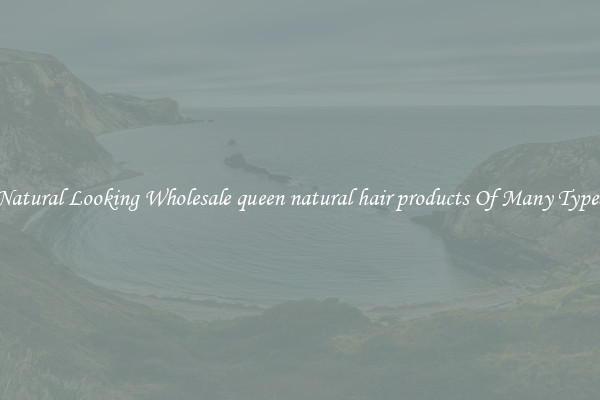 Natural Looking Wholesale queen natural hair products Of Many Types