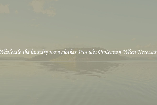 Wholesale the laundry room clothes Provides Protection When Necessary