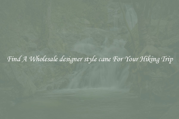 Find A Wholesale designer style cane For Your Hiking Trip