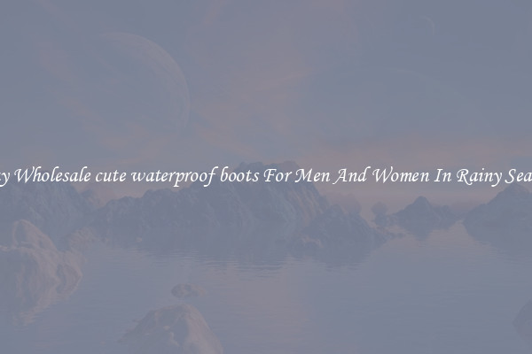 Buy Wholesale cute waterproof boots For Men And Women In Rainy Season
