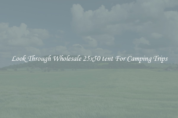 Look Through Wholesale 25x50 tent For Camping Trips