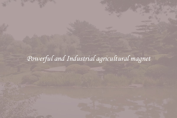 Powerful and Industrial agricultural magnet