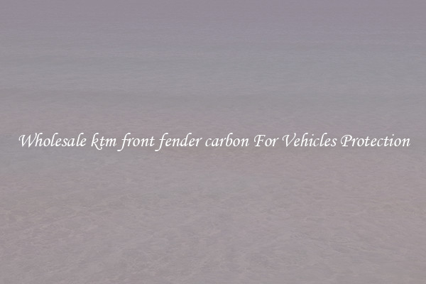 Wholesale ktm front fender carbon For Vehicles Protection