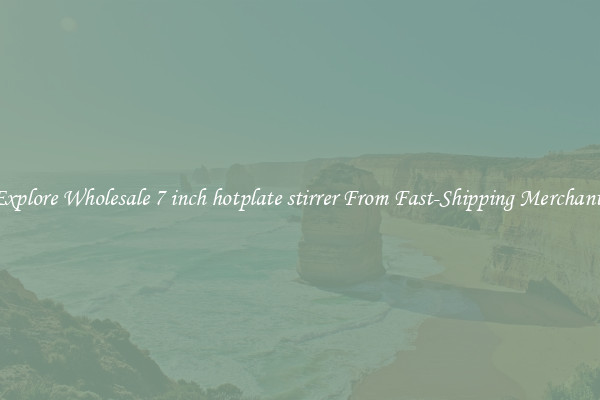Explore Wholesale 7 inch hotplate stirrer From Fast-Shipping Merchants