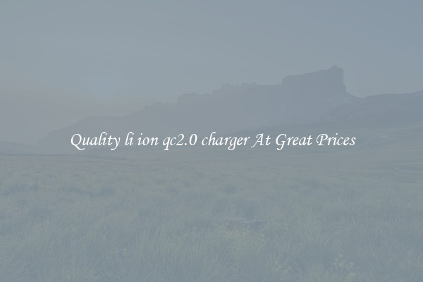 Quality li ion qc2.0 charger At Great Prices